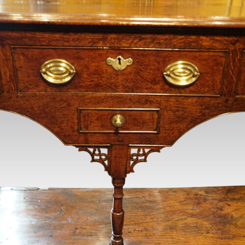 Antique oak pot board dresser base drawer