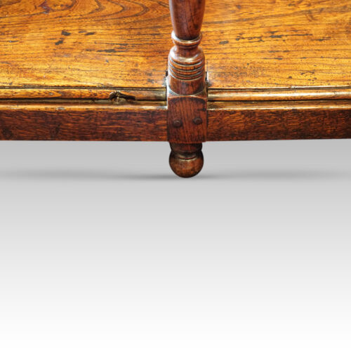 Antique oak pot board dresser base foot