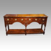 Antique oak pot board dresser base front