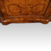 Victorian walnut inlaid credenza concave plinth