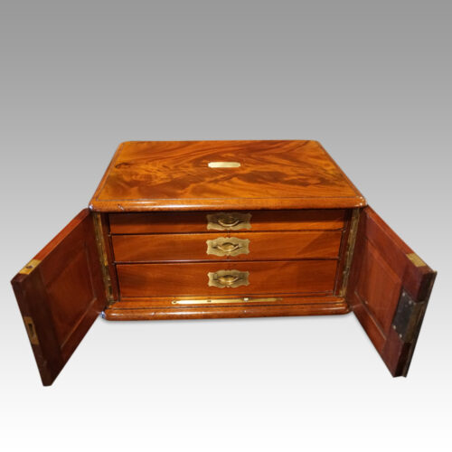 Edwardian mahogany collectors cabinet