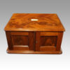 Edwardian mahogany collectors cabinet doors closed