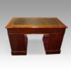 Edwardian mahogany pedestal desk 122cms rear