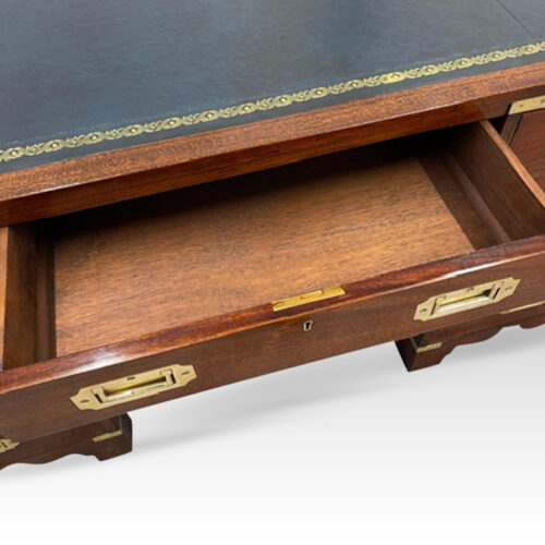 Military campaign desk drawer