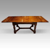 Oak refectory draw leaf dining table