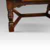 Oak refectory draw leaf dining table Y stretcher