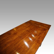 Oak refectory draw leaf dining table top