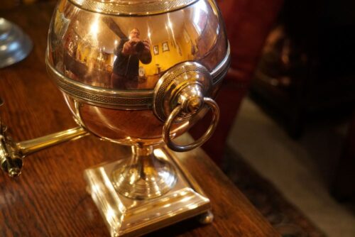 Regency small copper samovar handle