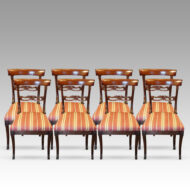 Set of 8 Regency rosewood dining chairs