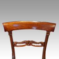 Set of 8 Regency rosewood dining chairs back rail