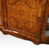 Victorian inlaid walnut credenza concave plinth