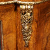 Victorian inlaid walnut credenza gilt brass moulding