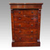 Victorian small mahogany Wellington chest