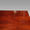 Victorian small mahogany Wellington chest top detail