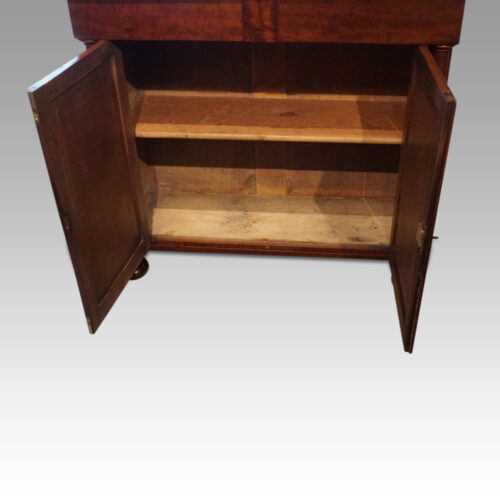 William IV mahogany chiffonier interior