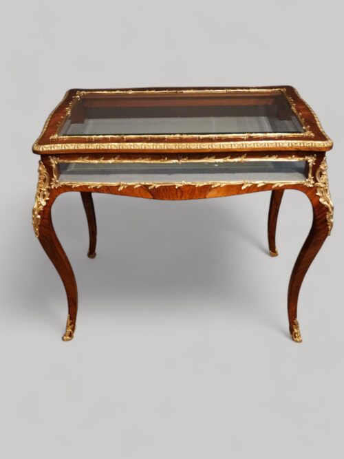 19thc rosewood curio cabinet