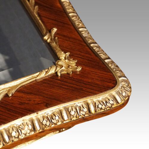 19thc rosewood curio cabinet corner mount