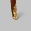 19thc rosewood curio cabinet toe