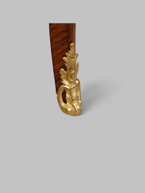 19thc rosewood curio cabinet toe