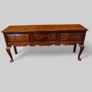 Antique oak cabriole leg dresser base