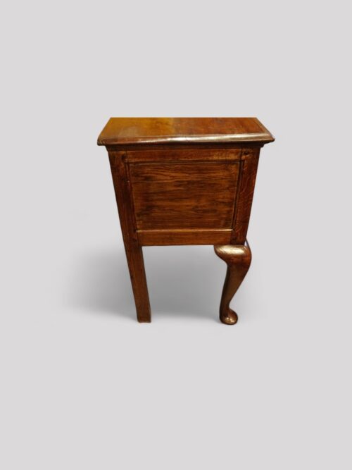 Antique oak cabriole leg dresser base end