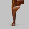 Antique oak cabriole leg dresser base pad foot