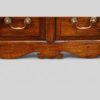 Antique oak cabriole leg dresser base shaped apron