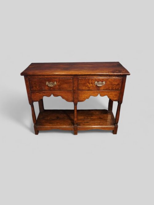 Antique oak cottage dresser base