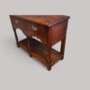 Antique oak cottage dresser base at angle