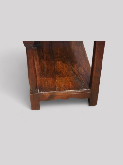 Antique oak cottage dresser base base end