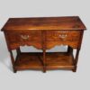 Antique oak cottage dresser base front