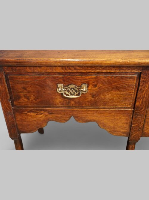 Antique oak cottage dresser base handle
