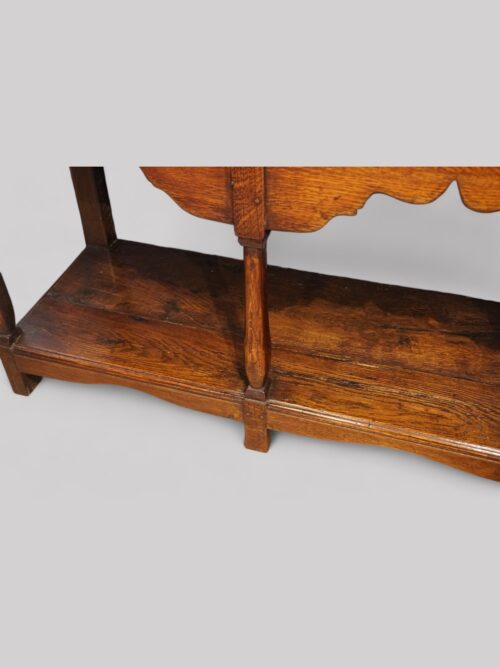 Antique oak cottage dresser base pot board