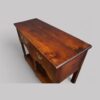 Antique oak cottage dresser base top angle