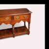 Antique oak pot board dresser end