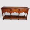 Antique oak pot board dresser front view