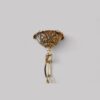 Brass cast 6 branch chandelier ceiling rose