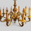 Cast brass chandelier