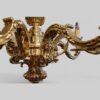 Cast bronze chandelier body detail