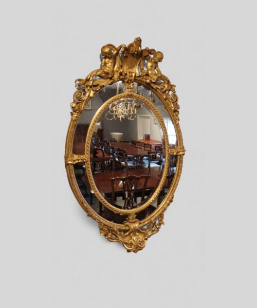 Large Antique gilt mirror