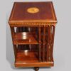 Edwardian inlaid revolving bookcase