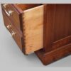 Edwardian mahogany pedestal desk 153cms double file drawer