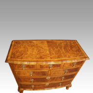 Queen Anne style walnut bow chest top