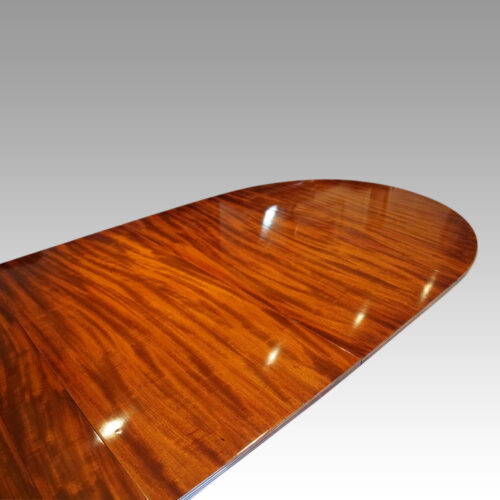 Regency style mahogany twin pedestal dining table top