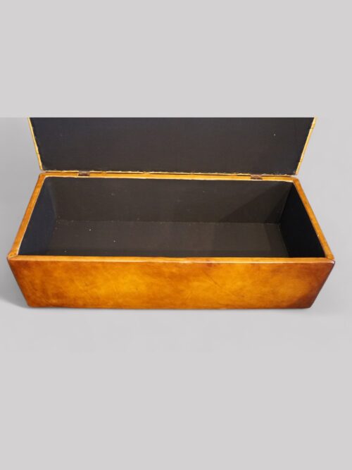 Victorian buttoned leather ottoman interior
