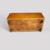 Victorian buttoned leather ottoman underside