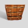 Walnut tallboy drawers open