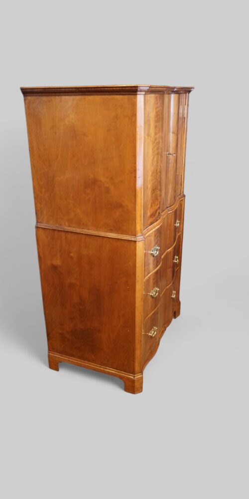 Walnut tallboy side