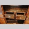Antique Tibetan cabinet interior drawers