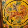 Antique Tibetan cabinet panel detail